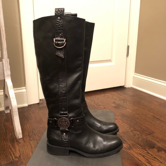 Vince Camuto Black Riding Boots - Picture 6 of 7
